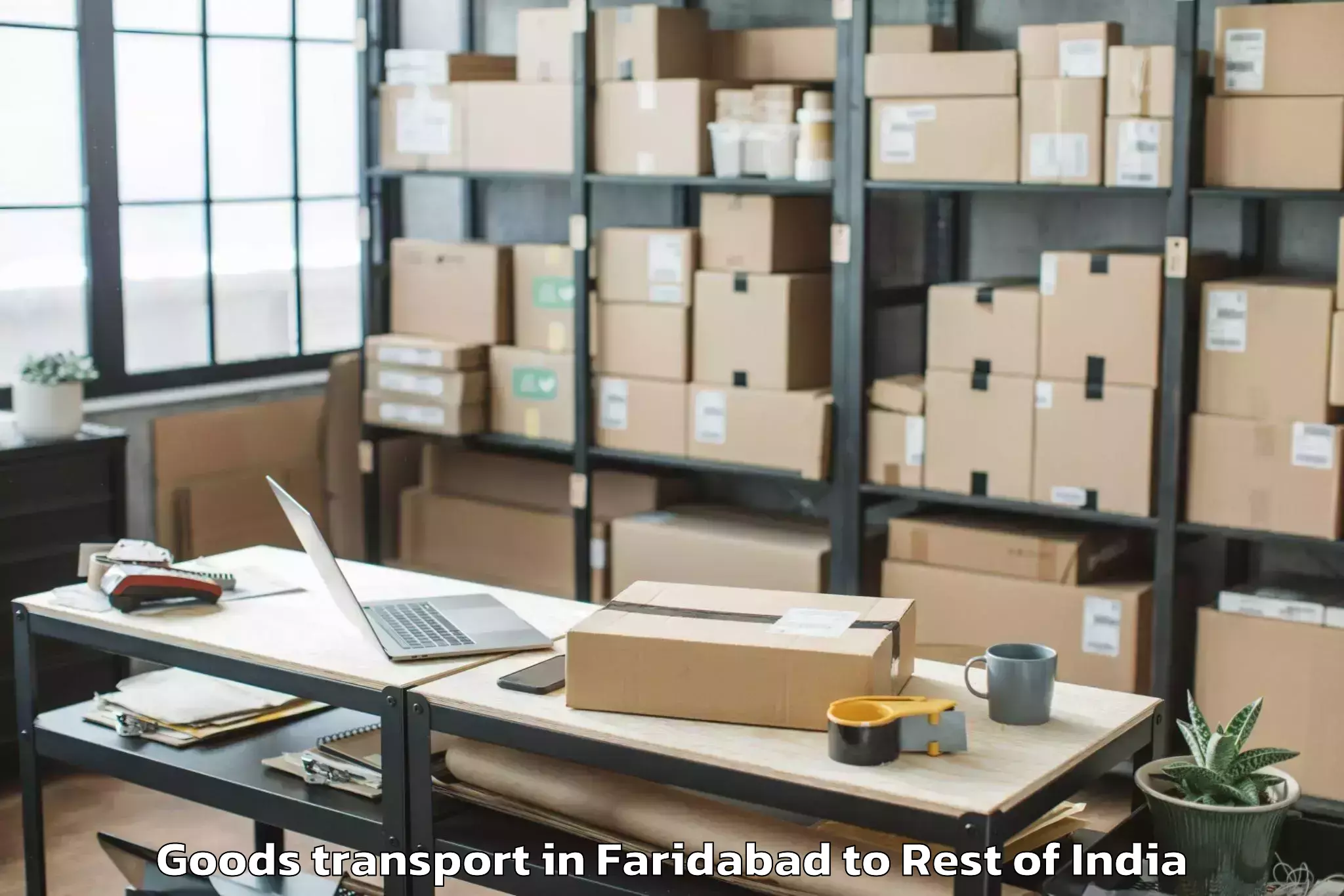 Trusted Faridabad to Kammarpally Goods Transport